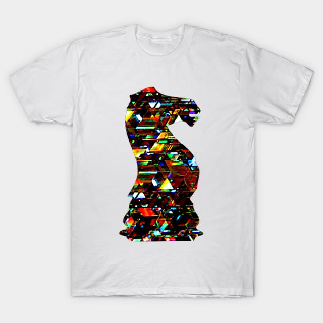 Chess Piece - The Knight 3 T-Shirt by The Black Panther